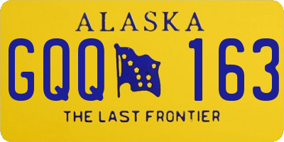 AK license plate GQQ163