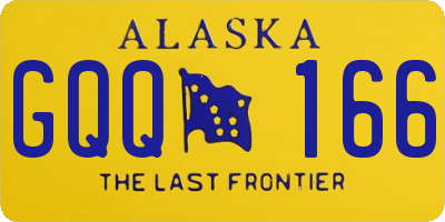 AK license plate GQQ166