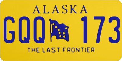 AK license plate GQQ173