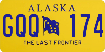 AK license plate GQQ174