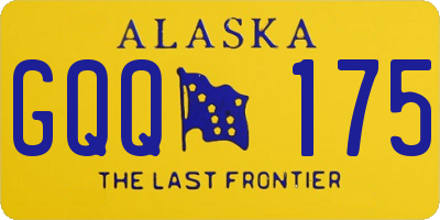 AK license plate GQQ175