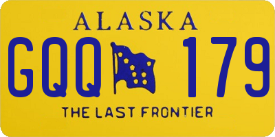 AK license plate GQQ179