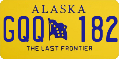 AK license plate GQQ182