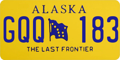 AK license plate GQQ183