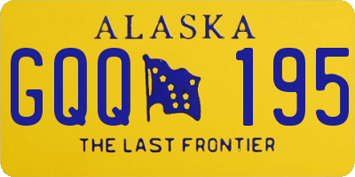 AK license plate GQQ195