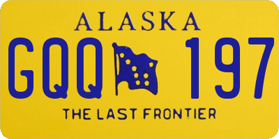 AK license plate GQQ197