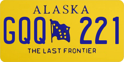 AK license plate GQQ221