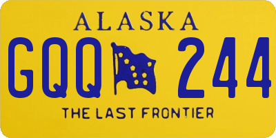 AK license plate GQQ244