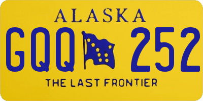 AK license plate GQQ252