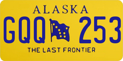 AK license plate GQQ253