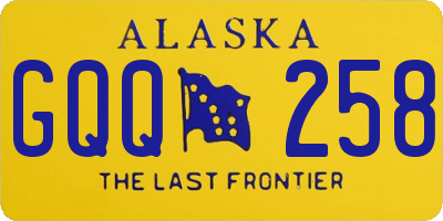 AK license plate GQQ258