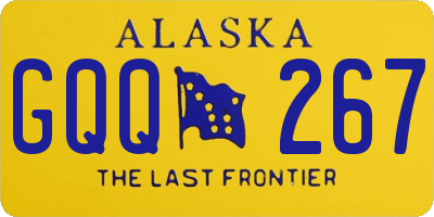 AK license plate GQQ267