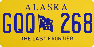 AK license plate GQQ268