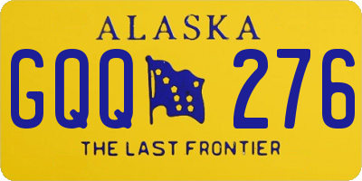 AK license plate GQQ276
