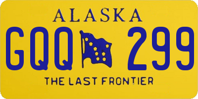 AK license plate GQQ299