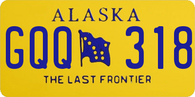 AK license plate GQQ318