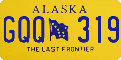 AK license plate GQQ319