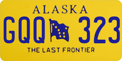 AK license plate GQQ323