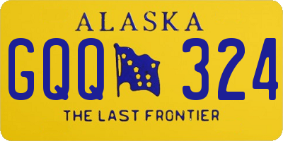 AK license plate GQQ324