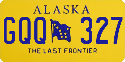 AK license plate GQQ327