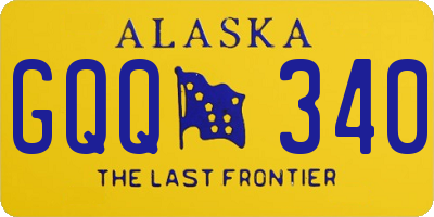 AK license plate GQQ340