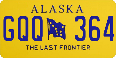 AK license plate GQQ364