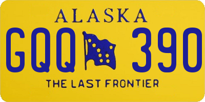 AK license plate GQQ390