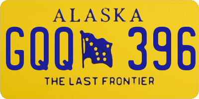 AK license plate GQQ396