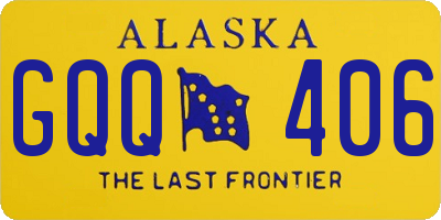 AK license plate GQQ406
