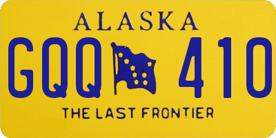 AK license plate GQQ410