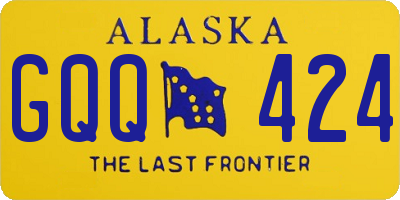 AK license plate GQQ424
