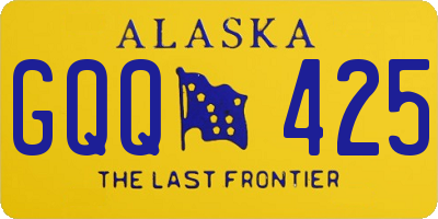 AK license plate GQQ425
