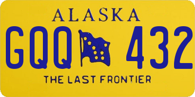 AK license plate GQQ432