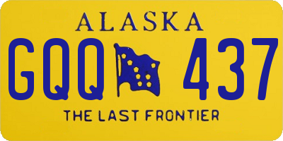 AK license plate GQQ437