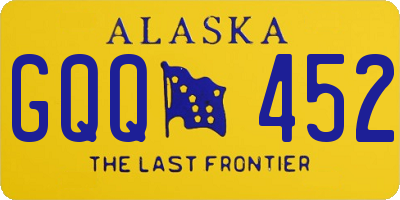 AK license plate GQQ452