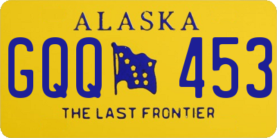 AK license plate GQQ453
