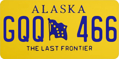 AK license plate GQQ466