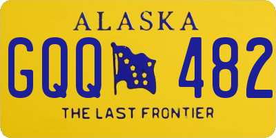 AK license plate GQQ482