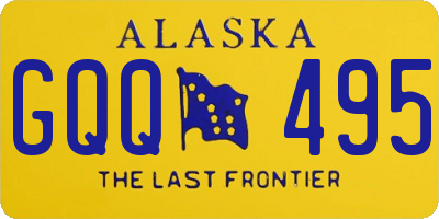 AK license plate GQQ495