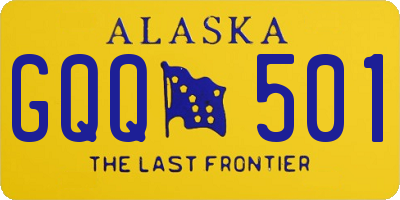 AK license plate GQQ501