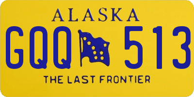 AK license plate GQQ513