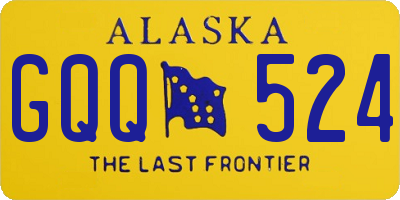 AK license plate GQQ524