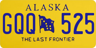 AK license plate GQQ525