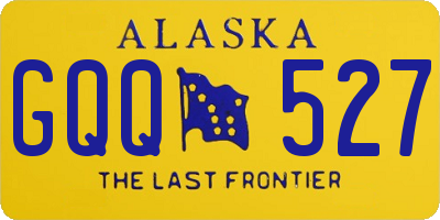 AK license plate GQQ527