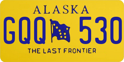 AK license plate GQQ530