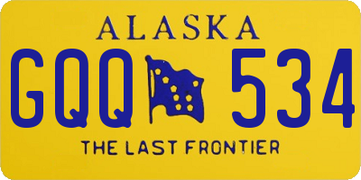 AK license plate GQQ534