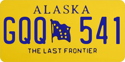 AK license plate GQQ541