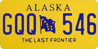 AK license plate GQQ546