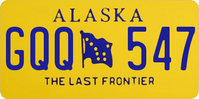 AK license plate GQQ547