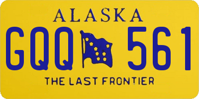 AK license plate GQQ561